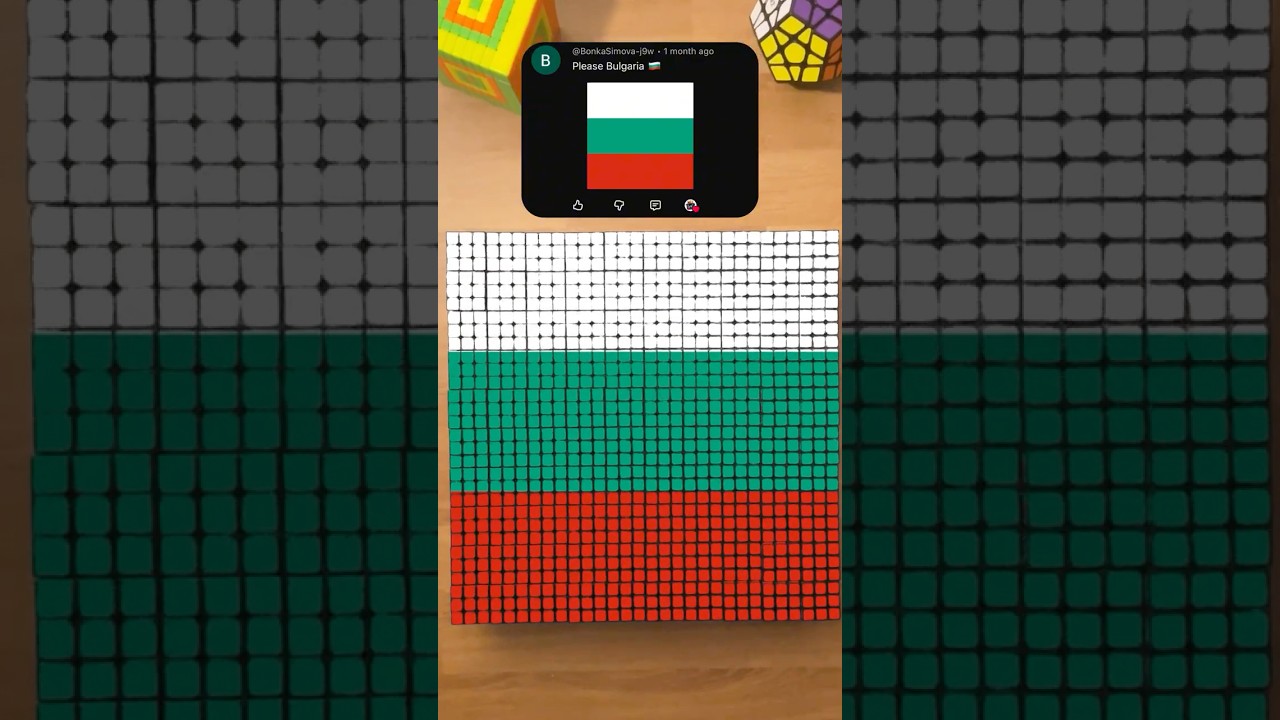 Making BULGARIA on Rubik's Cubes! 🇧🇬