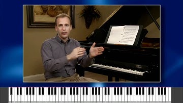 Modulations between keys for piano