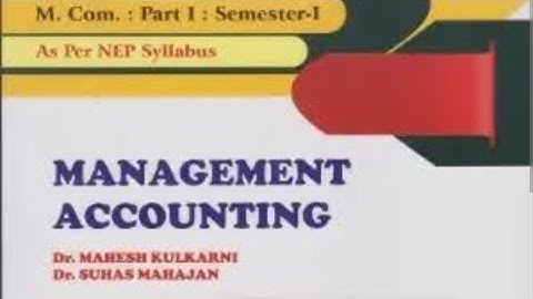 L - 1 M.Com Sem 1 Management Accounting ch no 3 Budget and Budgetary Control
