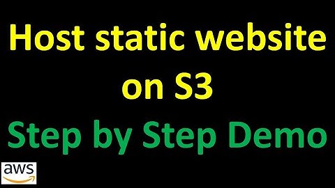 Video1- Host static website on S3 | end-to-end 3-tier project