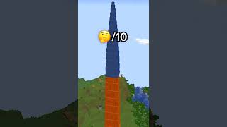 Minecraft BIGGEST Cobblestone Tower🤯 HACK video credit @GEVids