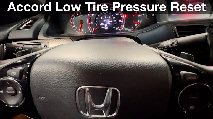 2013 - 2017 Honda Accord How to reset low tire pressure light