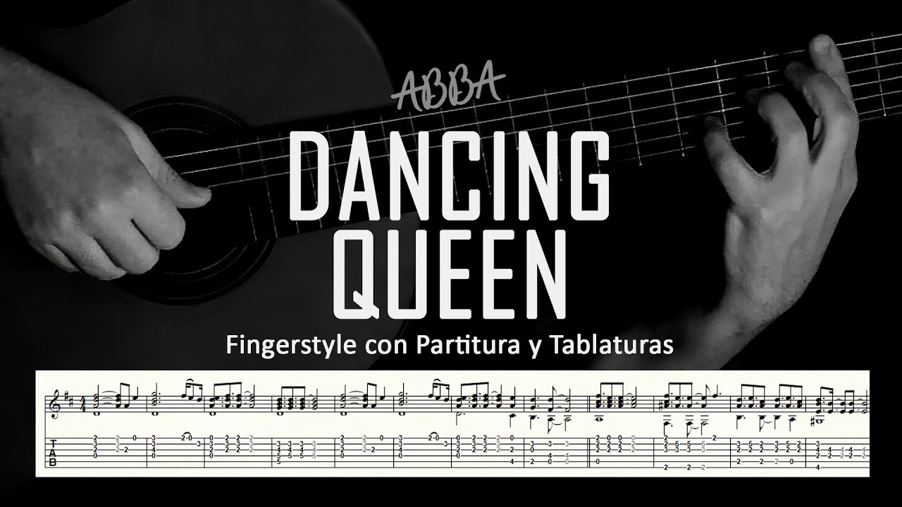 Dancing Queen (Abba) - Fingerstyle guitar ▶ Guitarra solista fingerstyle + partitura/tablatura