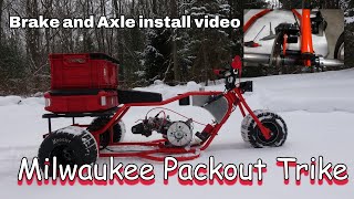 Milwaukee Packout Trike- Brake and axle install video #milwaukee #heavyduty #rpc