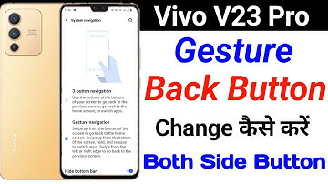 Vivo V23 Pro Gesture Back Button | Vivo V23 Pro Both Side Gesture Back Button