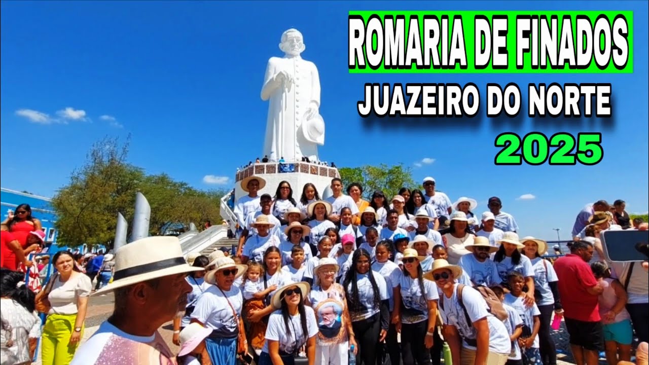 ROMARIA DE FINADOS 2025 MUITA GENTE NO HORTO DO PADRE CICERO EM JUAZEIRO DO NORTE