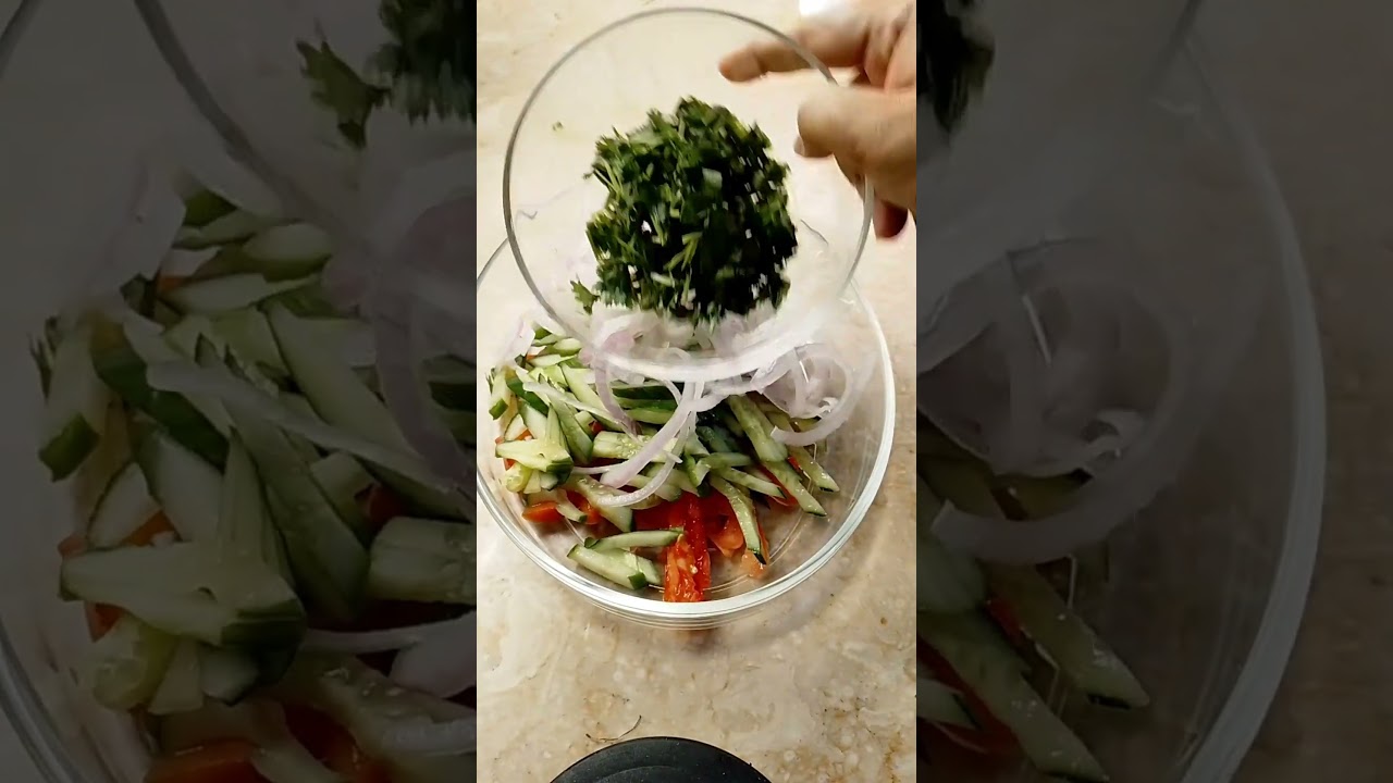 fresh salad 🥗🥬🍅🥦🍋🧅🥒🫜 #oldies #coversong #song #chaat #chaatrecipe #singer #cooking # love
