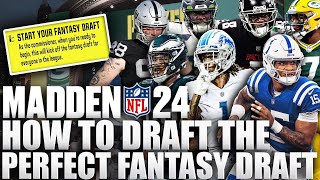 This is How to Draft The Perfect Team In A Fantasy Draft On Madden 24 Franchise