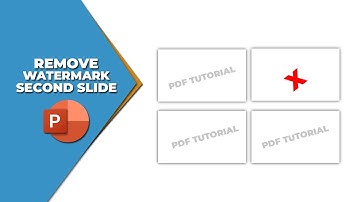 How to remove watermark from second slide in PowerPoint