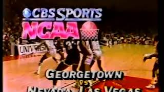 1983 Cbs Sports Promo College Basketball Georgetown Unlv
