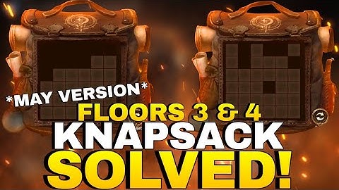 *MAY* Knapsack Expedition Puzzle Day 2 (Floors 3 And 4) SOLVED! | Watcher of Realms
