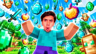 MINECRAFT PERO LLUEVEN TODOS LOS ITEMS DEL JUEGO!🌧️