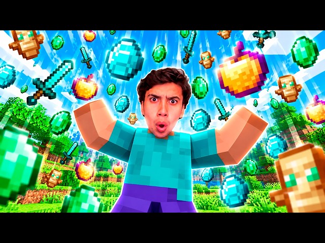MINECRAFT PERO LLUEVEN TODOS LOS ITEMS DEL JUEGO!🌧️