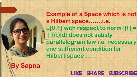 L[0,1] with respect to given norm does not satisfy parallelogram law,  Inner Product Space ,Msc math