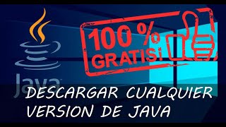 ✅ Descargar versiones antiguas de java windows 10, todas las versiones de java, java 6, java 7