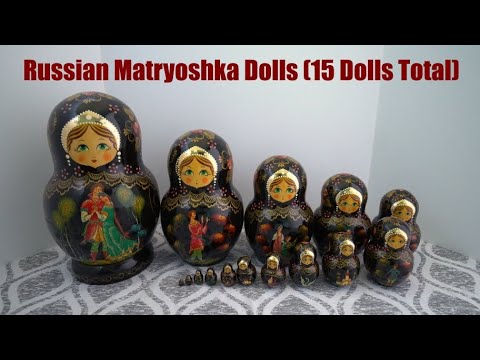 Download My Nesting Doll Collection #0038 – Russian Matryoshka (15 Dolls Total)