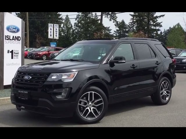 17 Ford Explorer Sport Ecoboost Awd W Gloss Black Trim Review Island Ford Youtube
