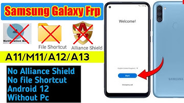 Samsung A11,M11 Frp Bypass | SM-A115/SM-A125/SM-M115 Google Account Unlock | Without Pc | Android 12