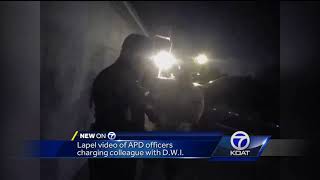 Lapel video: APD officers charge colleague with DWI