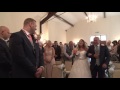 Laura sings as she walks down the aisle on her wedding day