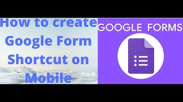 How to create google form shortcut on mobile. How to Create Google Forms using Forms App in Mobile.