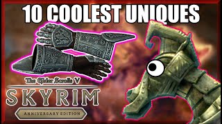 10 BEST & COOLEST UNIQUES (+LOCATIONS) in Skyrim Anniversary Edition - Caedo