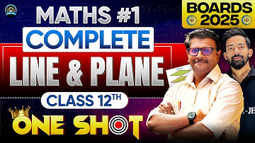 6.Line & Plane🎗️| ONE SHOT🔥| Day 06 | PYQs + NYQs | Class 12th #hsc #mhtcet @Ajjusirphysics#dubejee