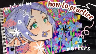 ✨ * how to practice drawing * ✨ | anime drawing - frieren 💜 #animedrawing #anime #frieren