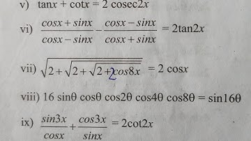 Trigonometry 2 Exercise 3.3 Part 2 Class 11 Maths 1 Maharashtra Board New syllabus by CHETAN sir