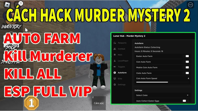 MURDER MYSTERY 2 Script Pastebin 2023 UPDATE EASTER AUTO FARM EGG, ESP, INVISIBLE