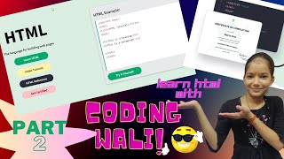 HTML Tutorial For Beginners In Hindi Part -2🔥 | HTML full Complete Course (2023) | Coding Wali