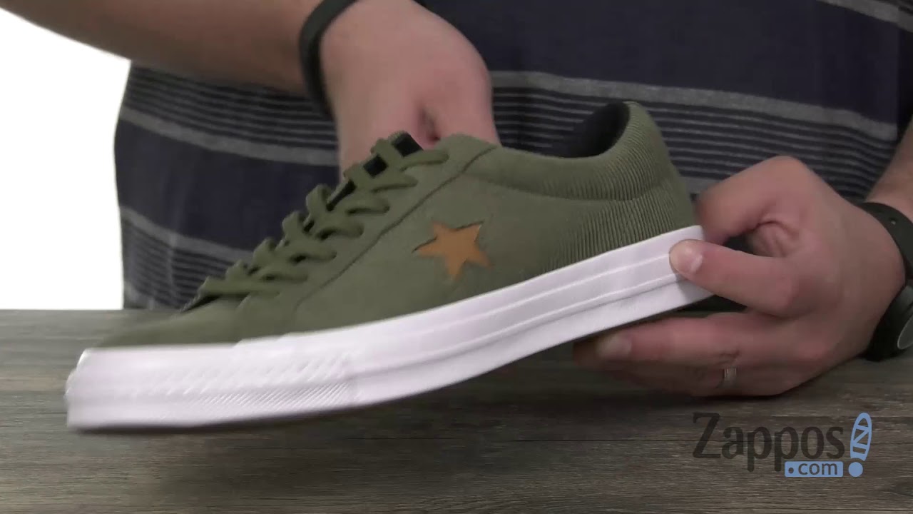 one star converse corduroy