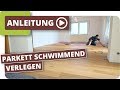 Parkett Landhausdiele Eiche 1-Stab UV-geölt schwimmend verlegen von PLANEO