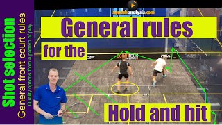 Squash analysis - Front court drop or deep?  - general game plan rules