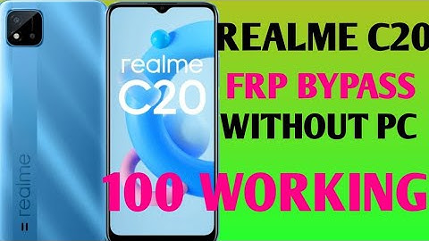  #frpbypass Realme C20 Frp bypass without PC 