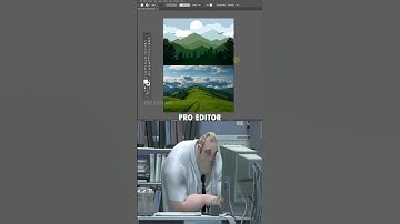illustrator tips | Noob vs Pro Editor | The Edit Art | Beginner | Shorts