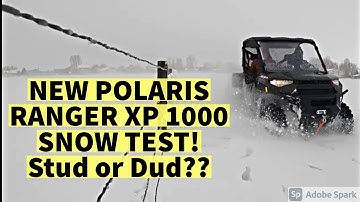 STUCK!? Can my new Polaris Ranger XP 1000 handle DEEP Snow??? Full Review!