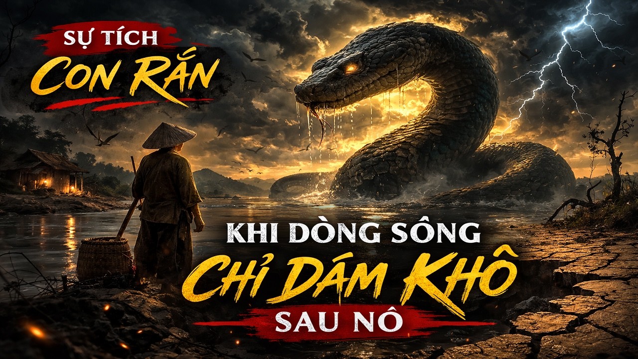 Sự tích Con Rắn – Khi Dòng Sông Chỉ Dám Khô Sau Nó (Cổ Tích Việt Nam) | Bên Bếp Cũ