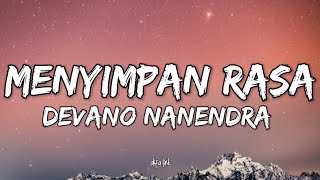 LIRIK LAGU MENYIMPAN RASA - NABILA MAHARANI COVER (DEVANO DANENDRA)