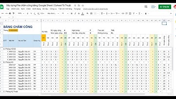 Hướng dẫn làm file chấm công bằng Google Sheet