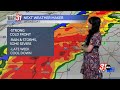 A few chances for stronger storms to start off the week