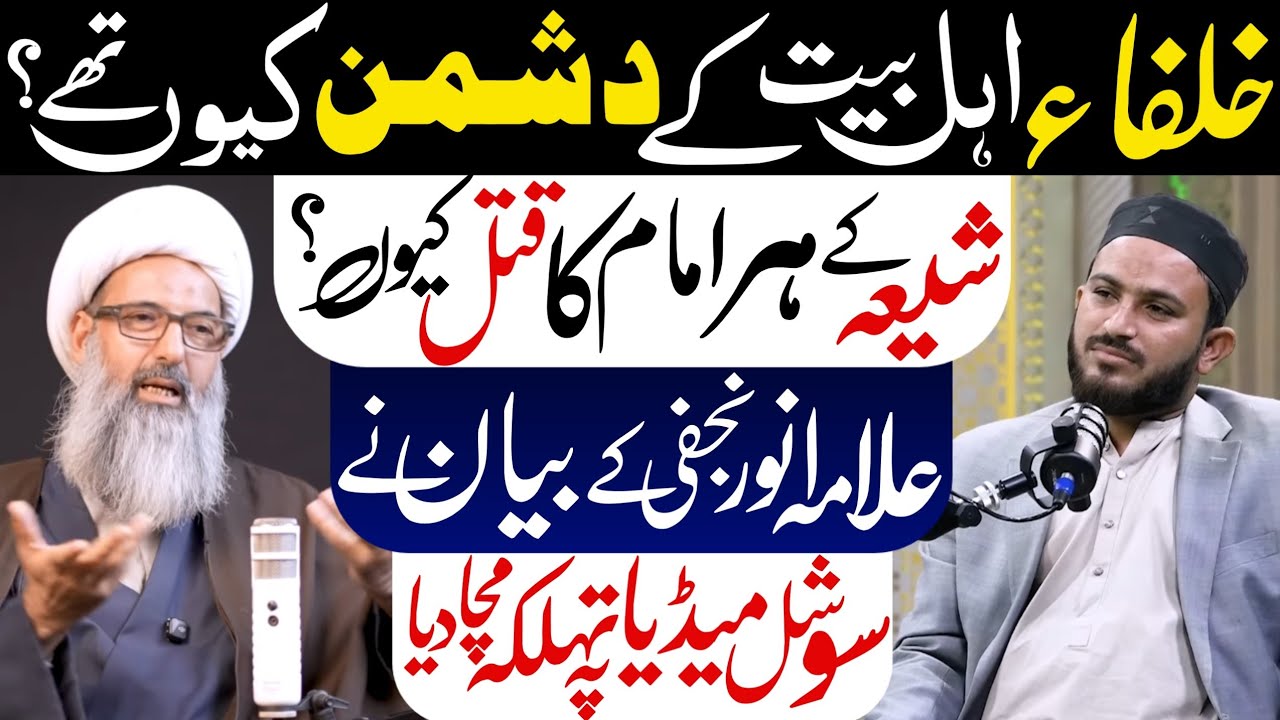 Khulafa Ahlebait K Dushman Kun Hain | Allama Anwar Ali Najfi Podcast | Shia K Imam Ka Qatil Kon 