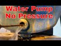 my shallow well Water pump wont build pressure