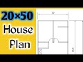 20×50 House Plan || Multistorey Building || Assam Type House || 1000 Sqft House Plan || 2BHK House |