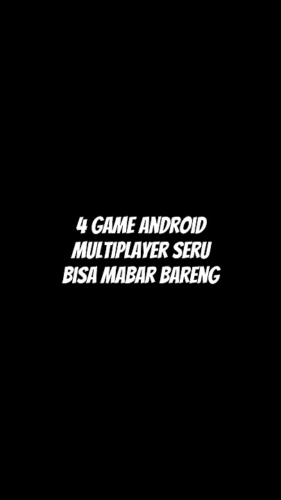 Rekomendasi game android multiplayer seru bisa mabar #shorts