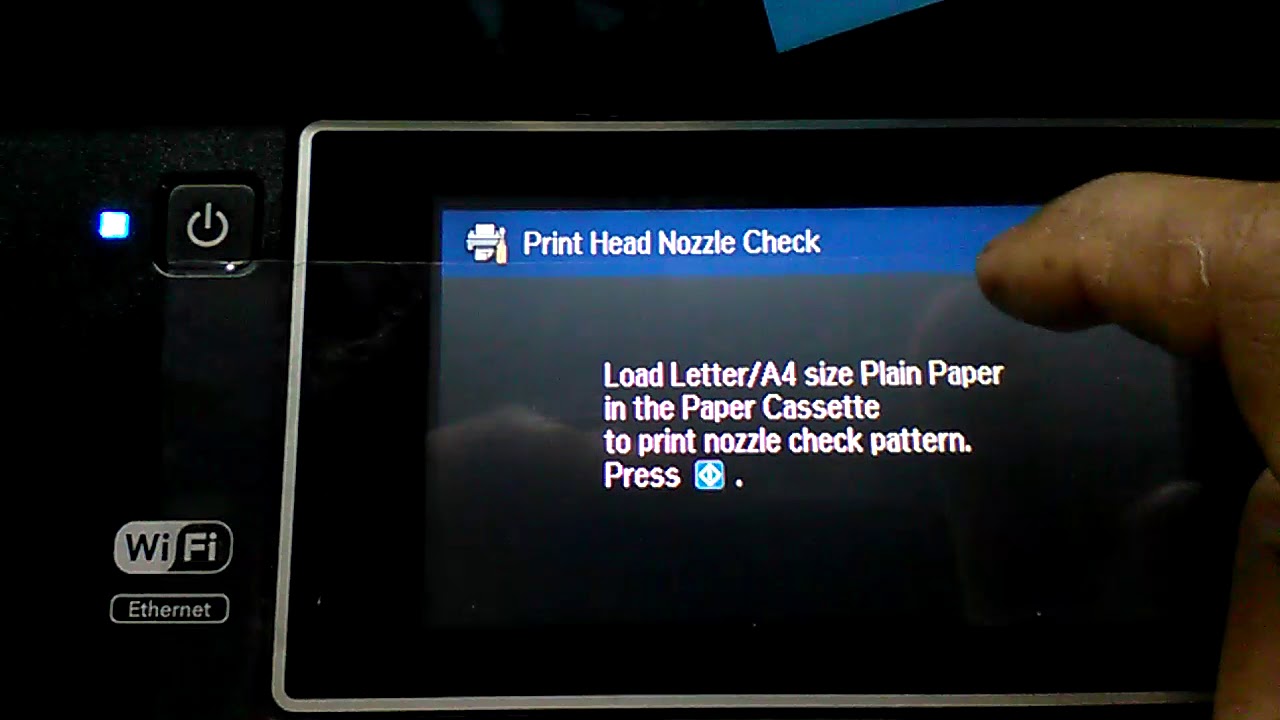 COMO IMPRIMIR TEST DE INYECTORES EPSON WF7610 WF7620 Print Head