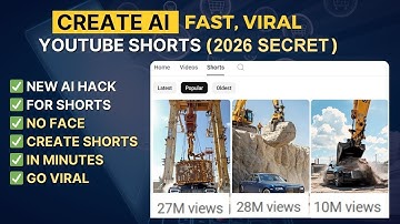 Create Fast Viral AI YouTube Shorts with New AI Tool + Secret 2026