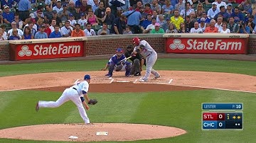 STL@CHC: Molina opens the scoring with an RBI single