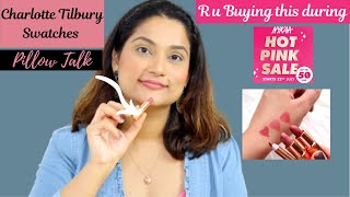 Free Mini Charlotte Tilbury Pillow Talk & Walk of No Shame Lipsticks  | Nykaa Hot Pink Sale 2021