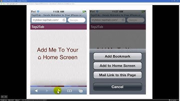 Tap2Tab - Using Bookmarklets and iPhone/iPad Web Apps